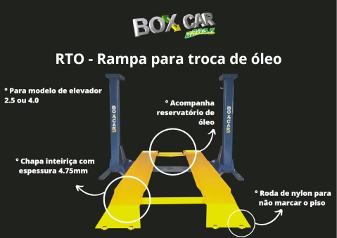 RTO (rampa para troca de Oleo) - BC 2.5 ou BC 4.0